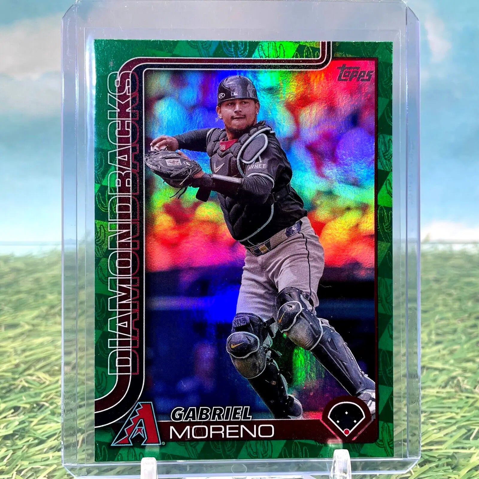 Gabriel Moreno 2025 Topps Series 1 SPRING TRAINING GREEN FOILBOARD #235 /99 - Baseball Card Single
