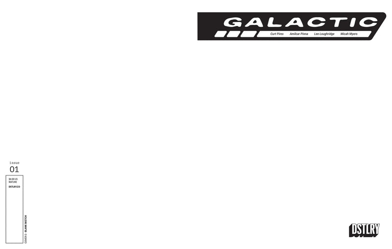 Galactic #1 Cover G Blank Sketch Variant - Comic Book