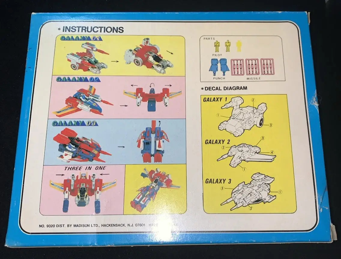 Galaxy Three in One Die-Cast Space Robot Diaclone Dia-Battles Action Figure MIB - Action Figure & Toy