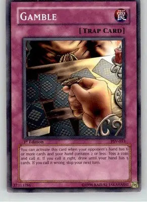 Gamble - Pharaoh’s Servant - PSV-053 - 1st Edition LP Yu-Gi-Oh - Yu-Gi-Oh! Card Single