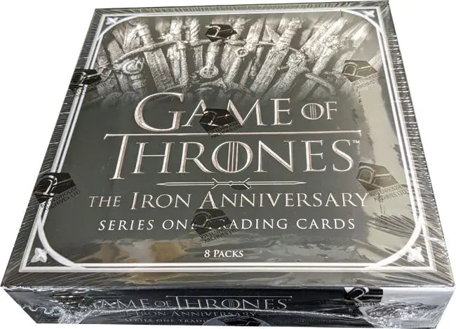 Game of Thrones Iron Anniversary Factory Sealed Trading Card Box display for collectors
