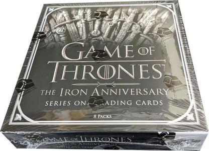 Game of Thrones Iron Anniversary Factory Sealed Trading Card Box display for collectors