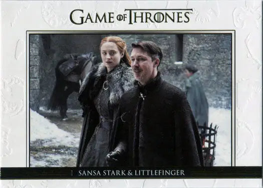 Game of Thrones Season 7 Relationships Chase Card featuring two iconic characters