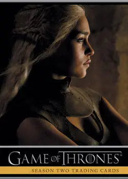 Daenerys Targaryen trading card from Thrones Season Two P1 Promo Card collection