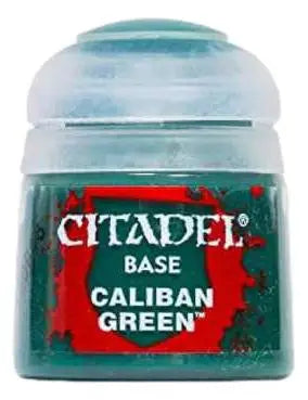 Caliban Green Citadel Base Paint Pot for Warhammer miniatures in 12ml size
