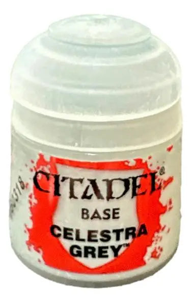 Citadel Celestra Grey paint pot for Games Workshop Citadel Base Paint CELESTRA GREY 12ML