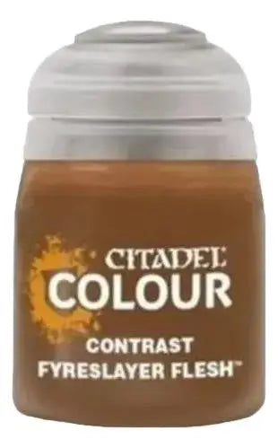 Brown Citadel Contrast paint pot for Games Workshop Citadel Paint FYRESLAYER FLESH