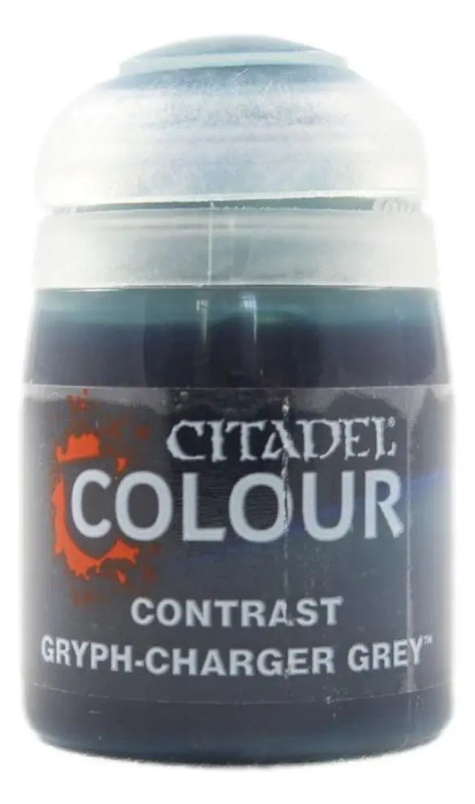 Games Workshop Citadel Paint Contrast Gryph-Charger Grey paint pot for miniature models