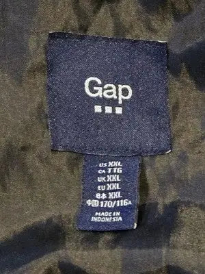 Gap Vest Mens XXL Black Quilted Puffer Lightweight Zippered Sleeveless Outerwear - Apparel