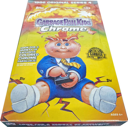 Sealed box of 1986 Original Series 4 Garbage Pail Kids Chrome trading cards