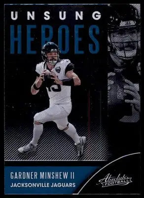 Gardner Minshew II 2020 Panini Absolute Unsung Heroes #UH-GM Jaguars