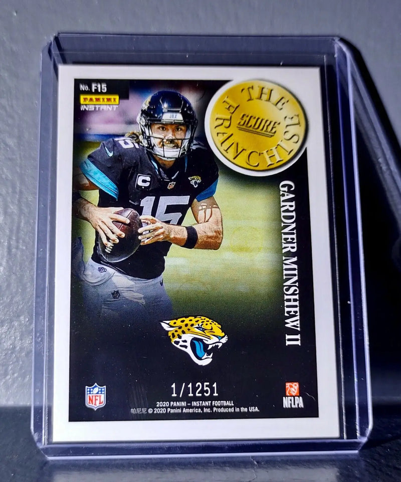 Gardner Minshew II 2020 Panini NFL Instant Score The Franchise #15 Card 1/1251