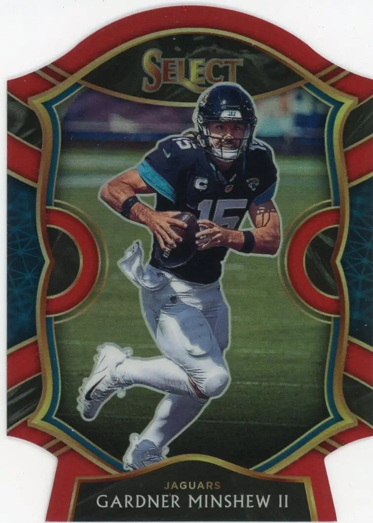 Gardner Minshew II 2020 Panini Select Concourse Red Die Cut #32 Jaguars Football