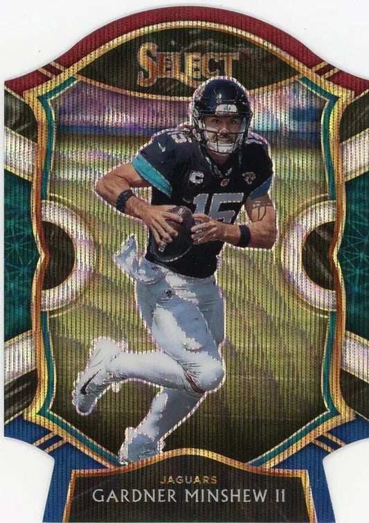 Gardner Minshew II 2020 Panini Select Tri Color Die Cut Concourse #32 Jaguars - Football Card Single