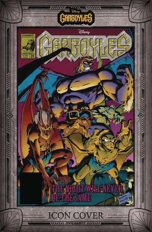 Gargoyles #1 Cover I features colorful creatures in action, a must-have for trading cards fans