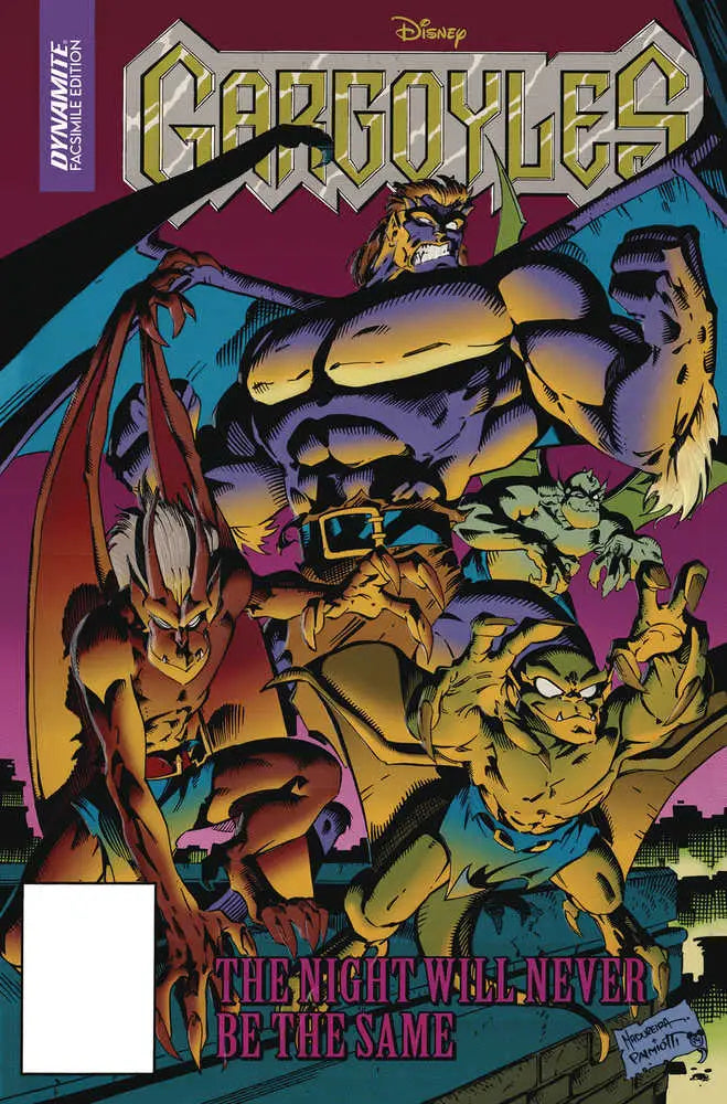 Comic book cover of Gargoyles (1995) #1 featuring dynamic gargoyle creatures