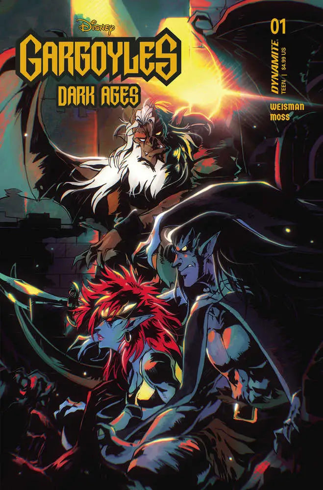 Gargoyles: Dark Ages #1 Cover D Danino features dramatic gargoyle artwork by Greg Weisman