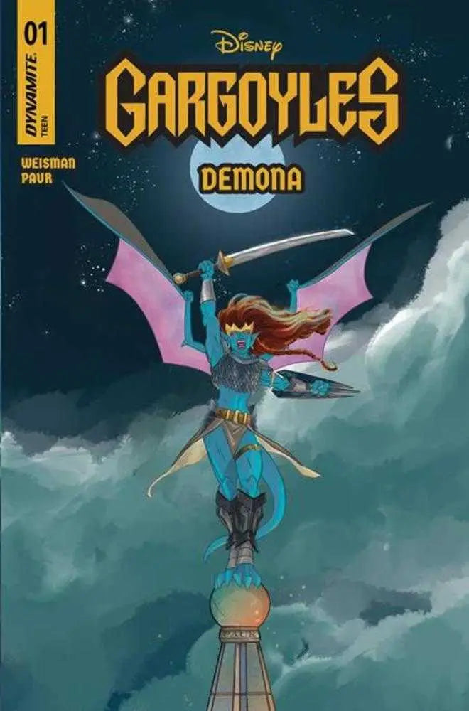 Variant comic book cover featuring Demona from Disney’s Gargoyles by Frank Paur