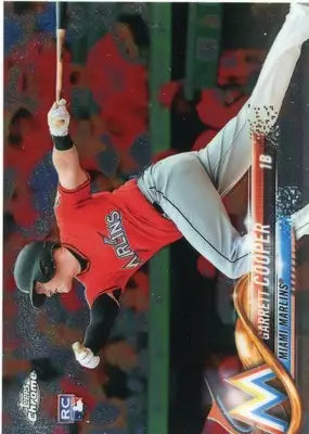 Garrett Cooper Rookie 2018 Topps Chrome #188 Miami Marlins - Baseball Card Single