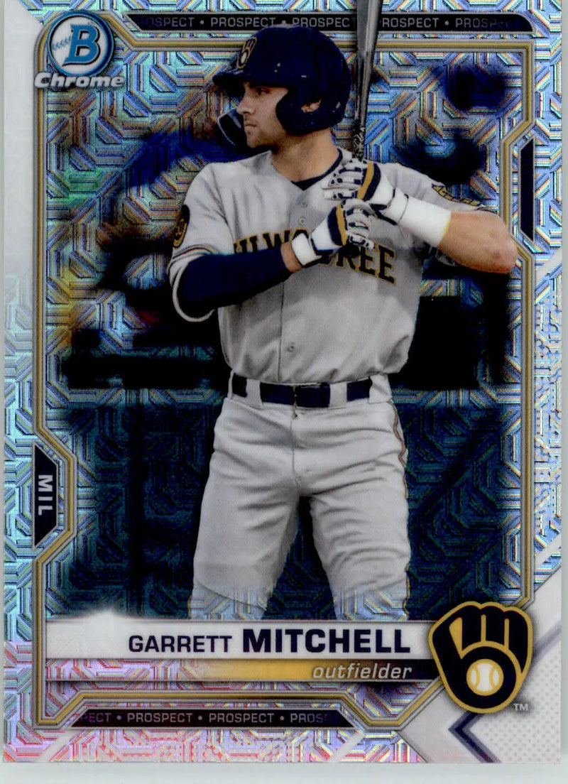 Garrett Mitchell - 2021 Bowman - #BCP-129 - Chrome Prospects Mojo Refractor