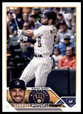 Garrett Mitchell Rookie 2023 Topps #359 Milwaukee Brewers - Baseball Card Single
