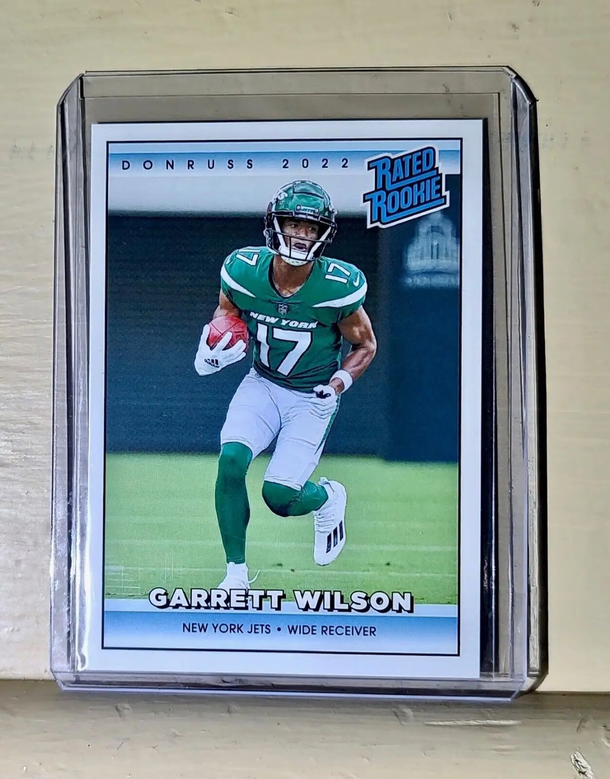 Garrett Wilson 2022 NFL Panini #5 Rated Rookie Retro Football Card 1/4094 - Football Card Single