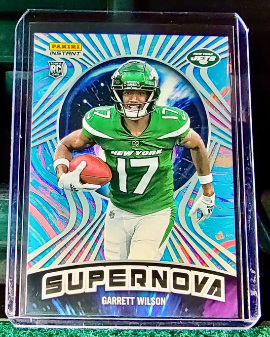 Garrett Wilson 2022 Panini NFL Instant Supernova #18 Football Card 1/1523 - Football Card Single