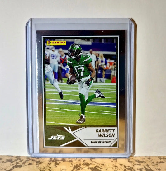 Garrett Wilson 2024 Panini NFL #65 Silver Foil Sticker Card New York Jets - Football Card Single