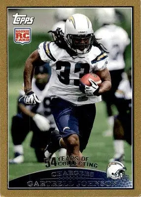 Gartrell Johnson - 2009 Topps - #371 - Gold #/2009 SN,RC Football - Football Card Single