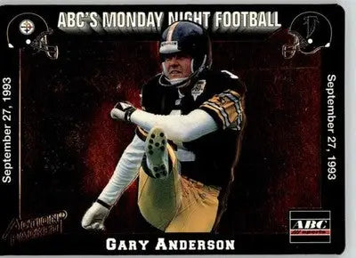 Gary Anderson - 1993 Action Packed Monday Night Football - #14 - Football - Football Card Single