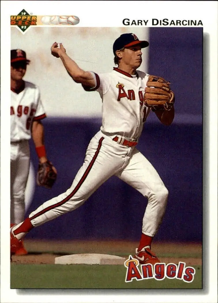 Gary DiSarcina 1992 Upper Deck MLB #726 Baseball Card California Angels - Baseball Card Single