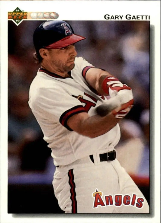 Gary Gaetti 1992 Upper Deck MLB #321 Baseball Card California Angels - Baseball Card Single