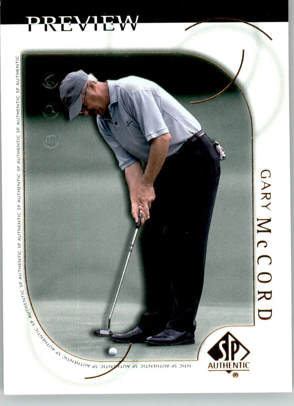 Gary McCord - 2001 Upper Deck - #12 - SP Authentic Preview Golf - Golf Card Single