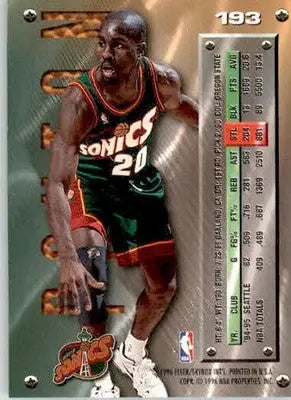 Gary Payton - 1995-96 Metal - #193 - Basketball - Basketball Card Single