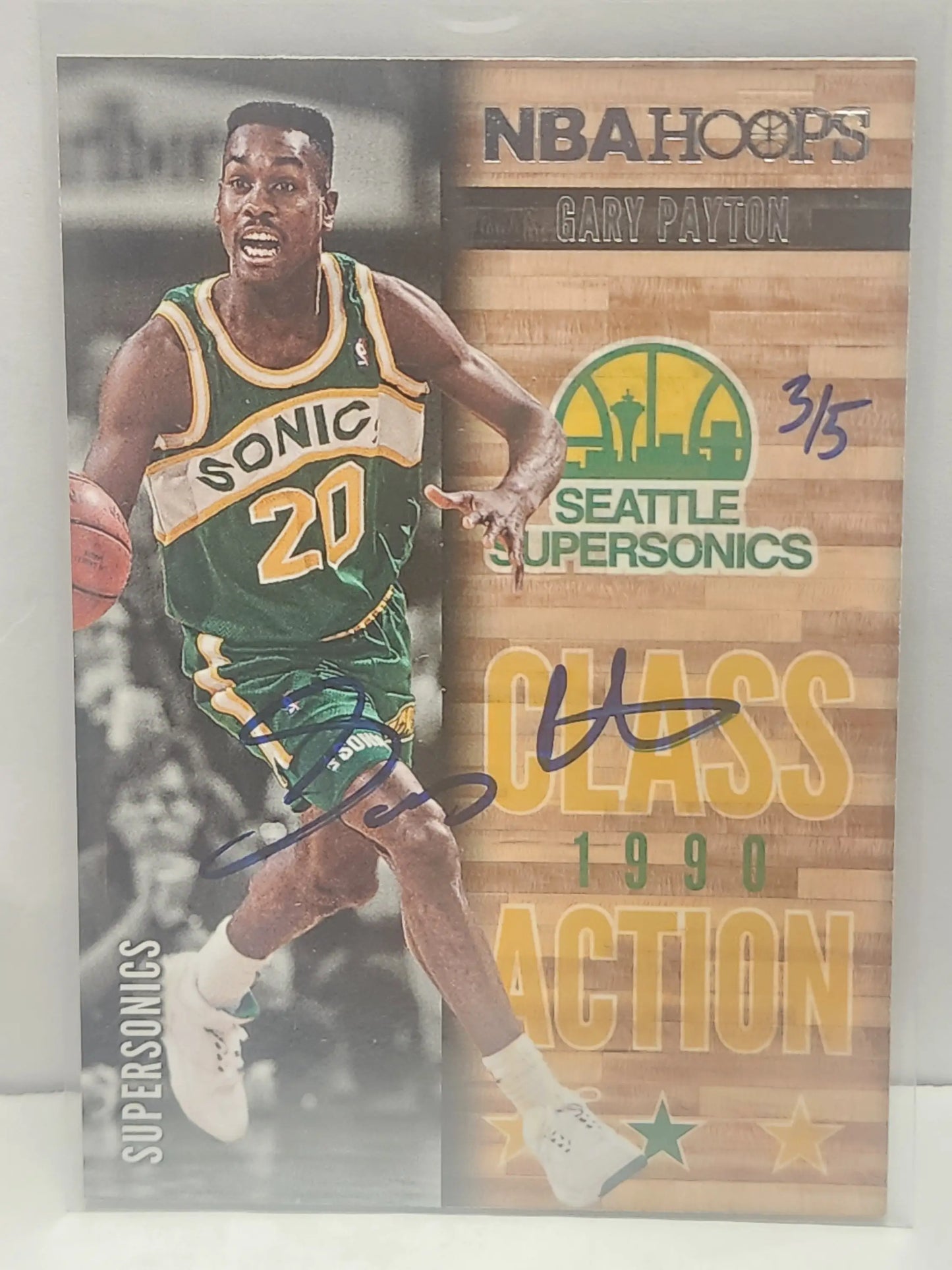 Gary Payton 2013 Panini Hoops Buyback Auto #3/5 - Basketball Card Single