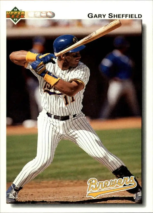 Gary Sheffield 1992 Upper Deck MLB #234 Baseball Card Milwaukee Brewers - Baseball Card Single