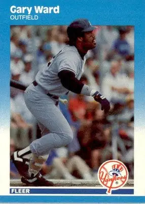 Gary Ward - 1987 Fleer Update - #U-122 - Baseball - Baseball Card Single