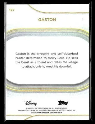 🌟 Gaston, 2025 Topps Chrome Disney #127 🌟 - Non-Sports Card Single
