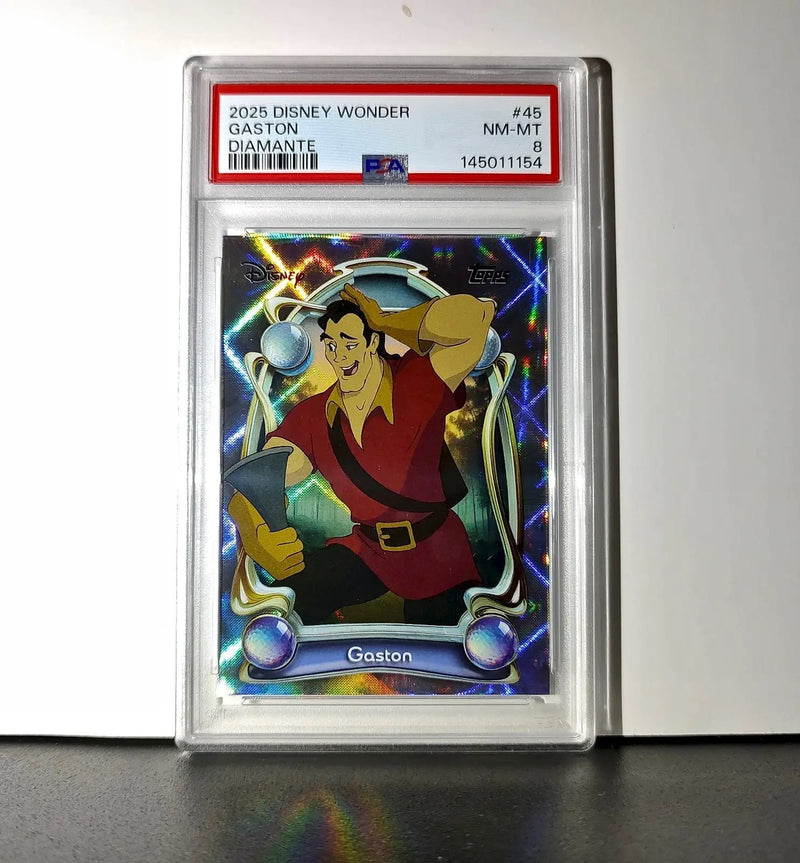 Gaston 2025 Topps Disney #45 Winter Variant Card Beauty and the Beast PSA 8 - Non-Sports Card Single
