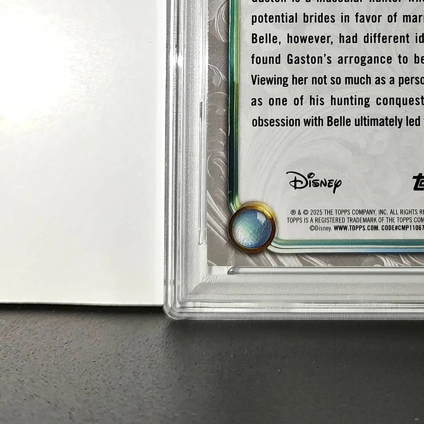 Gaston 2025 Topps Disney #45 Winter Variant Card Beauty and the Beast PSA 8 - Non-Sports Card Single