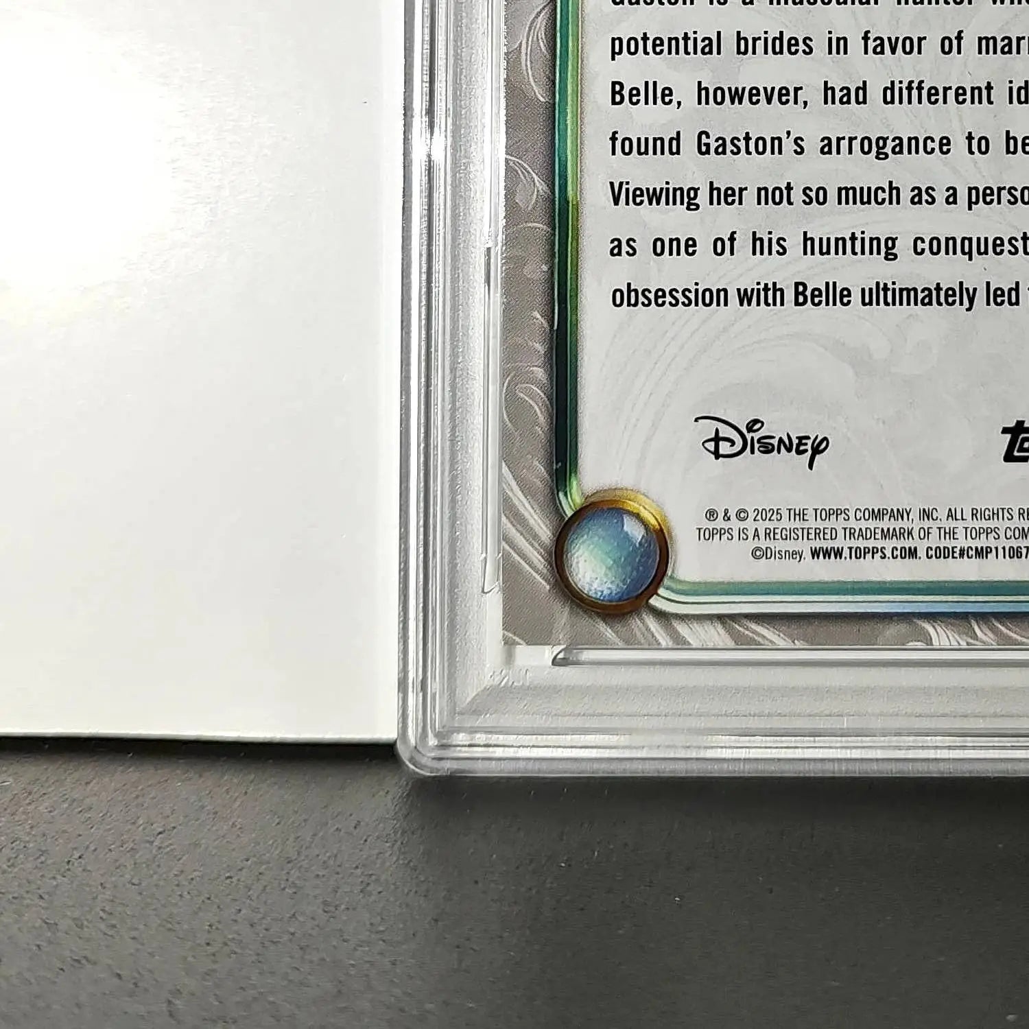 Gaston 2025 Topps Disney #45 Winter Variant Card Beauty and the Beast PSA 8 - Non-Sports Card Single