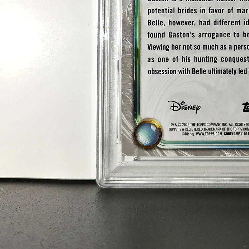 Gaston 2025 Topps Disney #45 Winter Variant Card Beauty and the Beast PSA 8 - Non-Sports Card Single