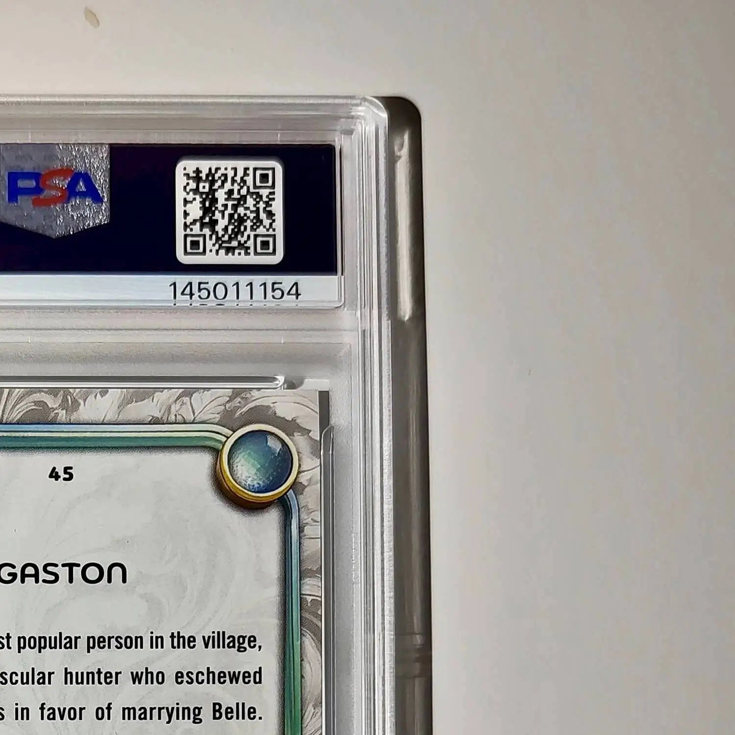 Gaston 2025 Topps Disney #45 Winter Variant Card Beauty and the Beast PSA 8 - Non-Sports Card Single
