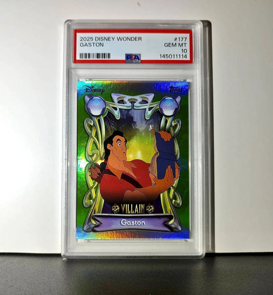 Gaston 2025 Topps Disney Wonder #177 Card Beauty and the Beast PSA 10 - Non-Sports Card Single