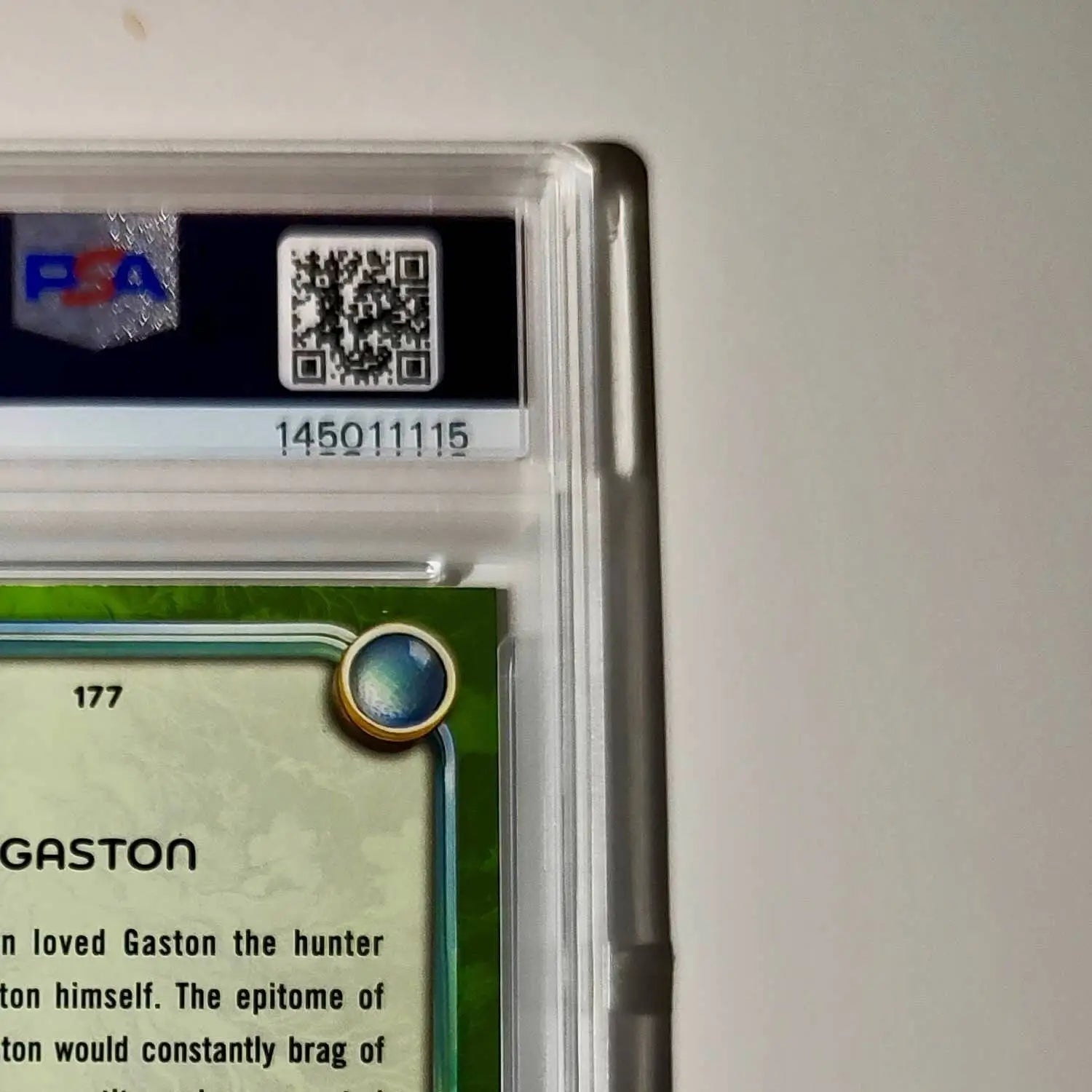 Gaston 2025 Topps Disney Wonder #177 Card Beauty and the Beast PSA 9 MT - Non-Sports Card Single