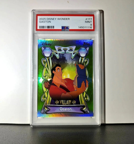 Gaston 2025 Topps Disney Wonder #177 Card Beauty and the Beast PSA 9 - Non-Sports Card Single