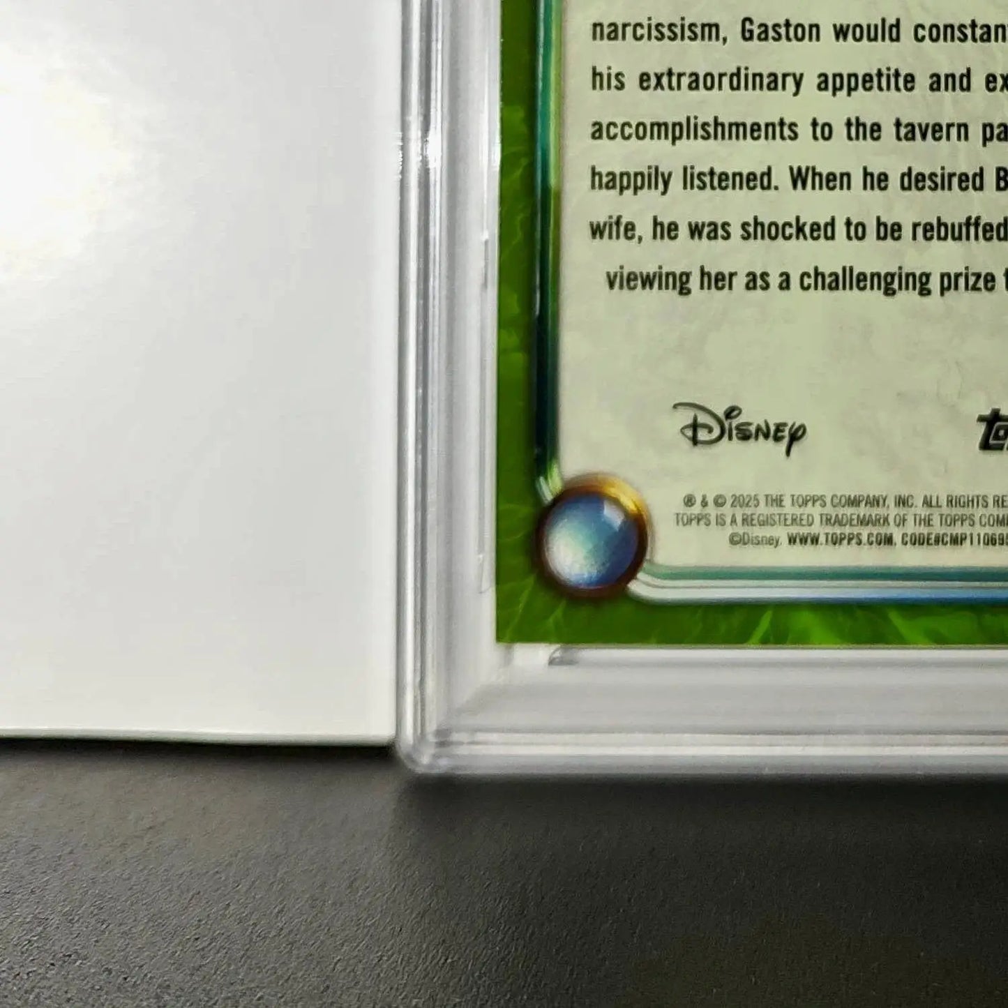 Gaston 2025 Topps Disney Wonder #177 Card Beauty and the Beast PSA 9 - Non-Sports Card Single