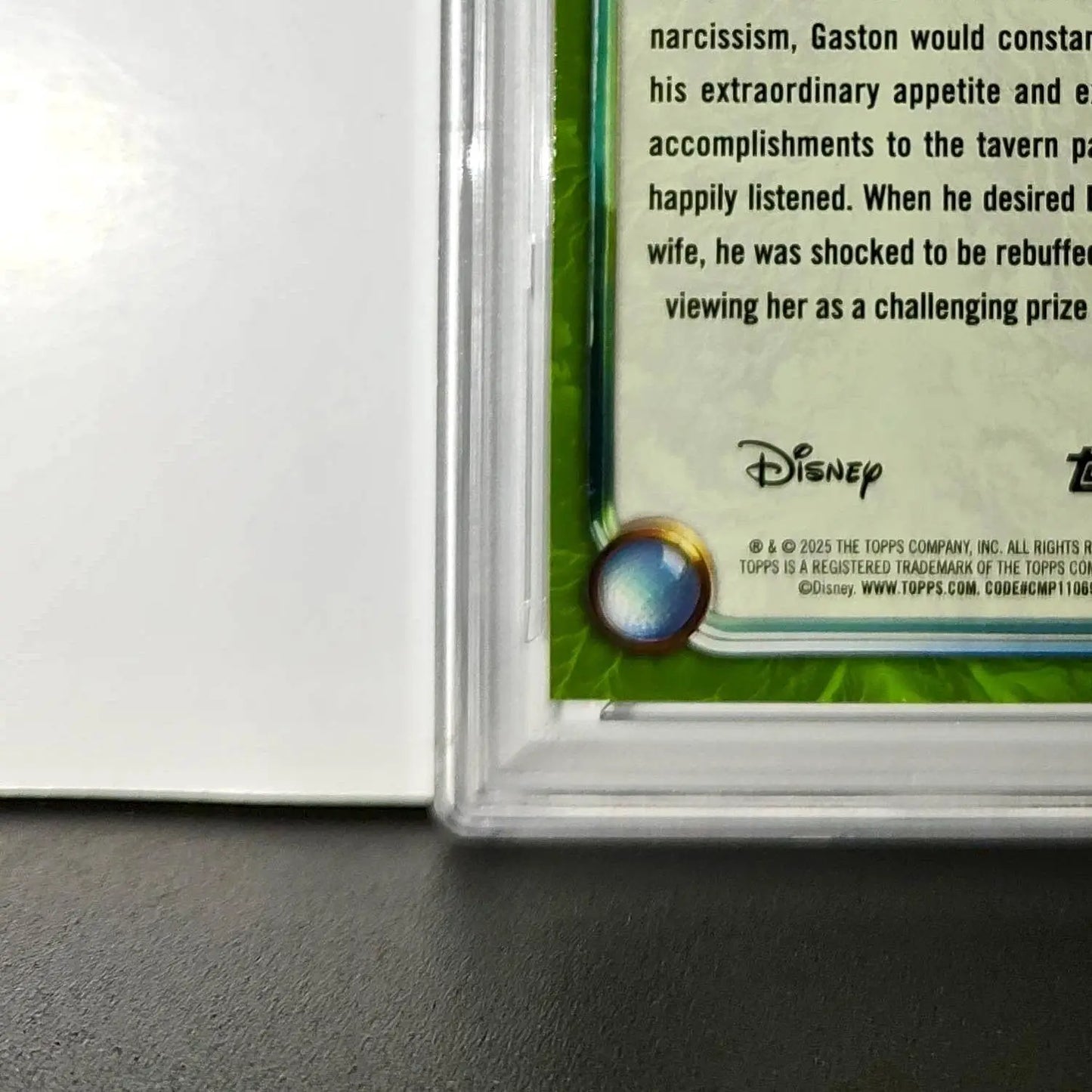 Gaston 2025 Topps Disney Wonder #177 Card Beauty and the Beast PSA 9 MT - Non-Sports Card Single