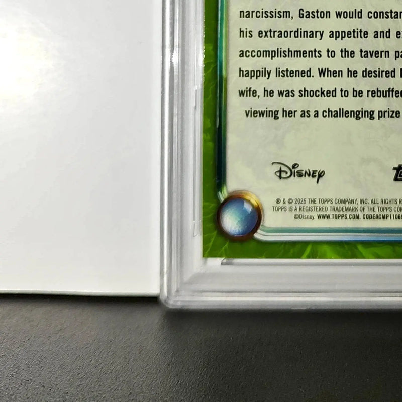 Gaston 2025 Topps Disney Wonder #177 Card Beauty and the Beast PSA 9 MT - Non-Sports Card Single