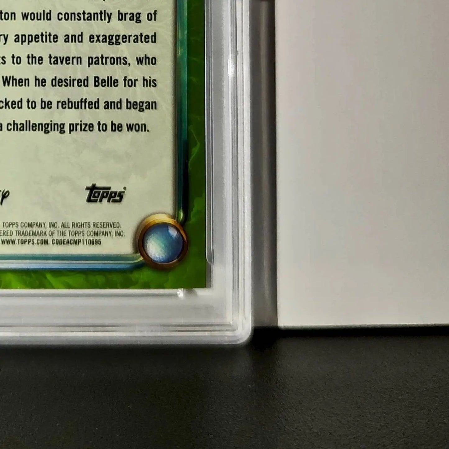 Gaston 2025 Topps Disney Wonder #177 Card Beauty and the Beast PSA 9 MT - Non-Sports Card Single